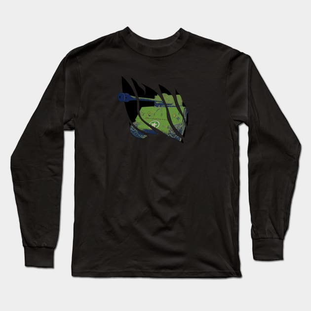 M4 Sherman Tank Long Sleeve T-Shirt by LordNeckbeard